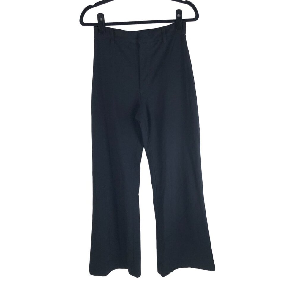 Free People Women's Black Flared Dress Pants High Rise Stretch Size 2
